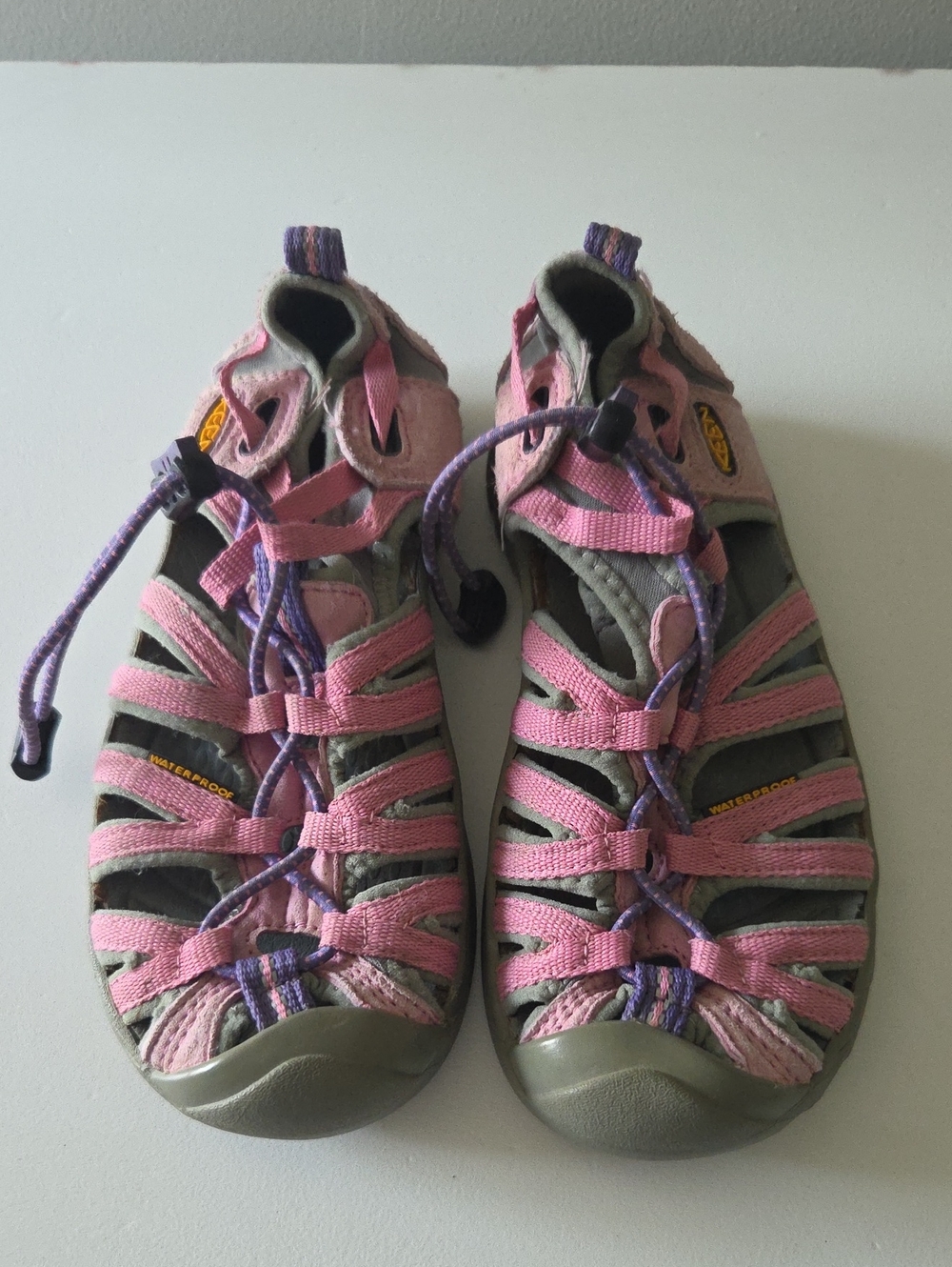 Keen Pink and Gray Closed-Toe Water Sandals